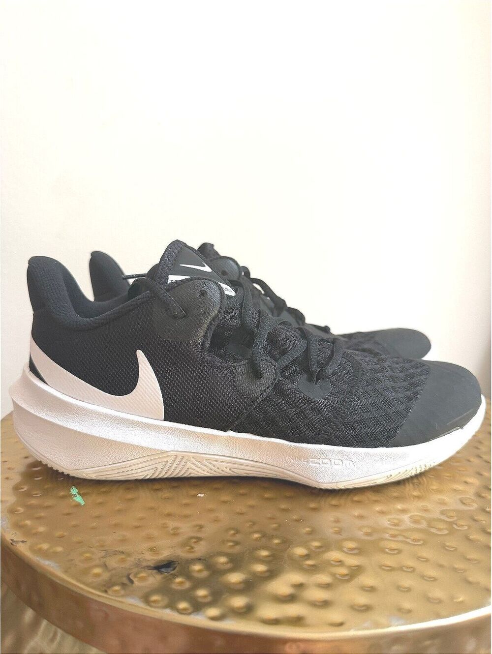 Nike Zoom Hyperspeed Court Black/White Basketball Shoes Size 9.5